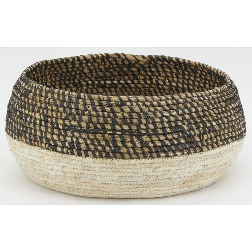 Aubry Gaspard - Corbeilles rondes en jonc naturel et teinté - Image 2