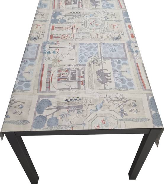 Nappe Composition PVC Base Polyester Anti-taches Jardin Taille 100X140 CM - Image 2