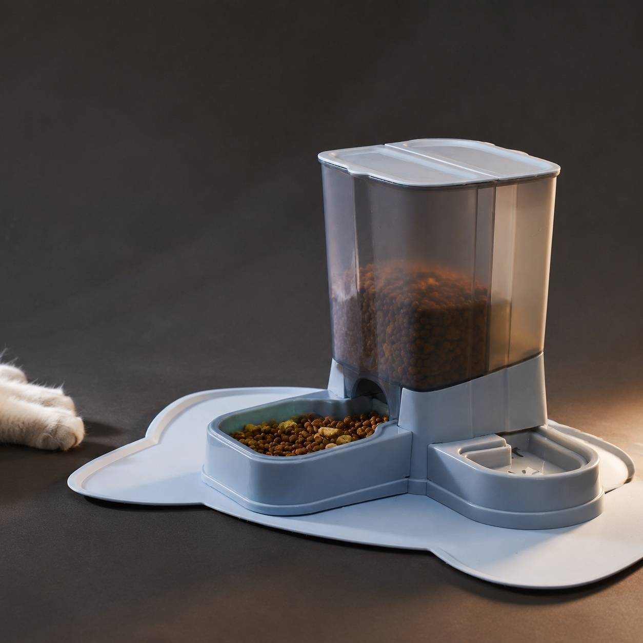 Distributeur Automatique 2 En 1 Pour Animaux Compagnons Eau Et Nourriture Sans Fuite Filtre Inclus - Image 4