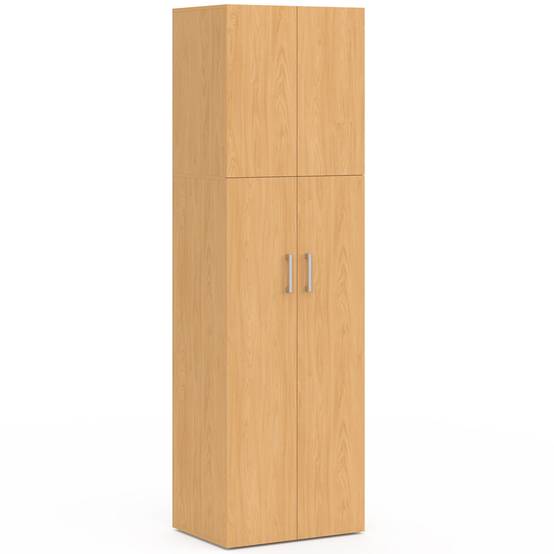 IDMARKET - Armoire 2 portes JULIANA bois penderie 50 cm avec étagère - Image 2