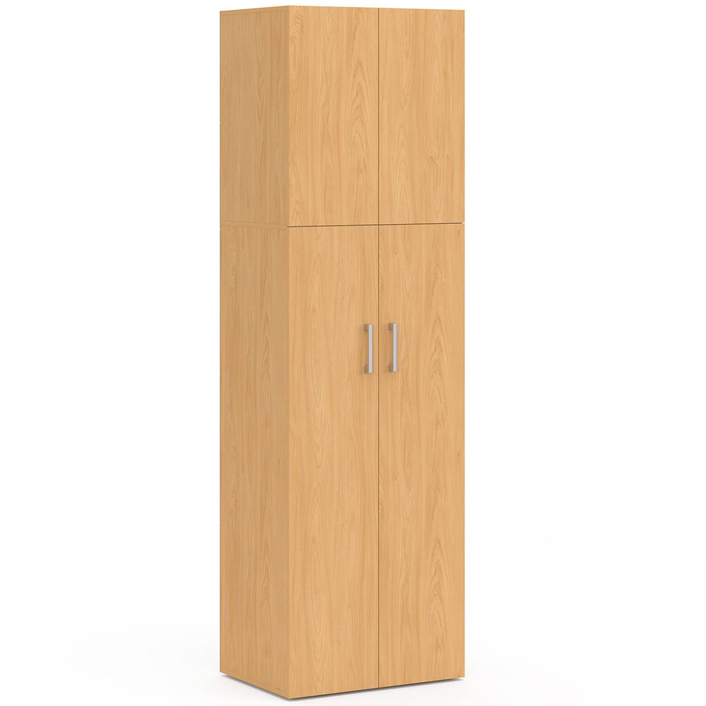 IDMARKET - Armoire 2 portes JULIANA bois penderie 50 cm avec étagère - Image 2