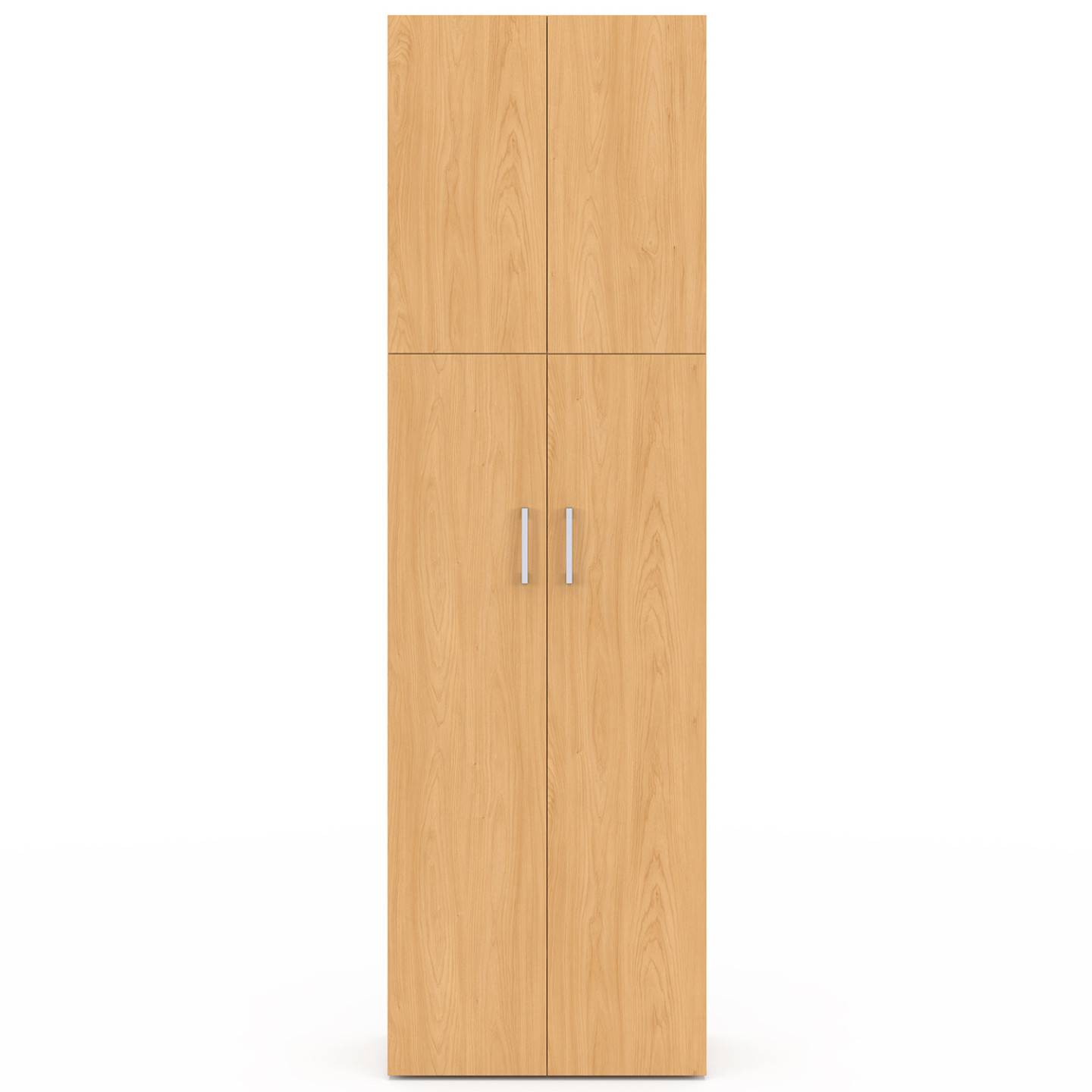 IDMARKET - Armoire 2 portes JULIANA bois penderie 50 cm avec étagère - Image 5