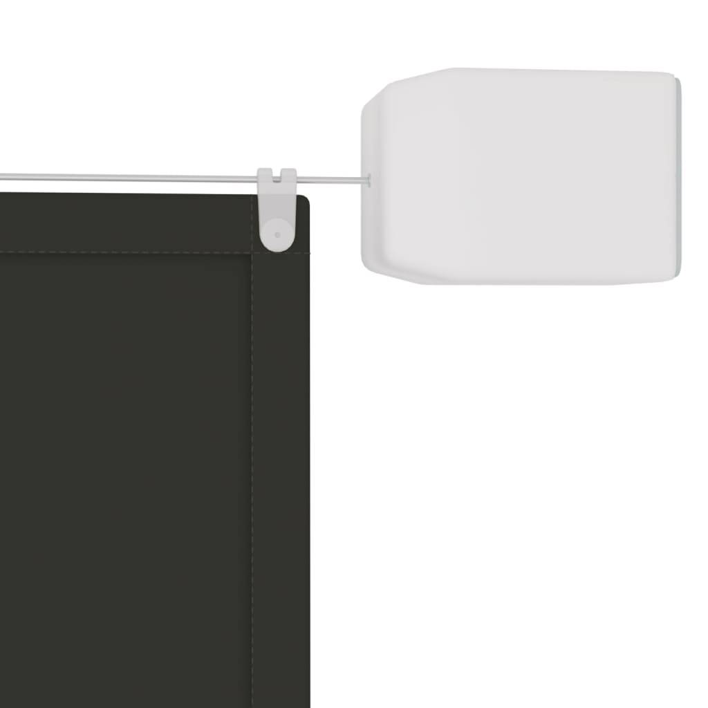 Helloshop26 - Auvent vertical 140 x 800 cm tissu oxford anthracite - Image 3