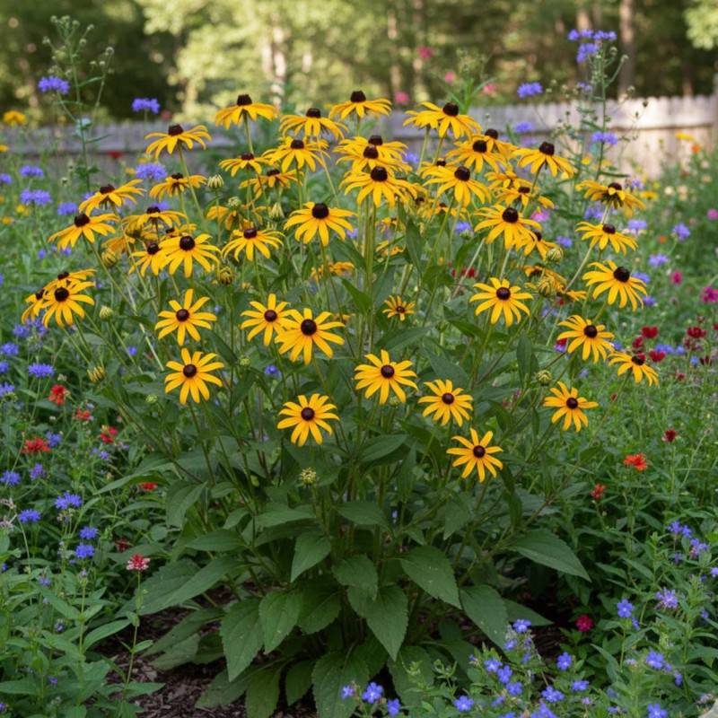 Rudbeckia lumineuse deamii à fleurs Jaune/Noir - feuillage Caduc - Godet - 5/20 cm - Image 1