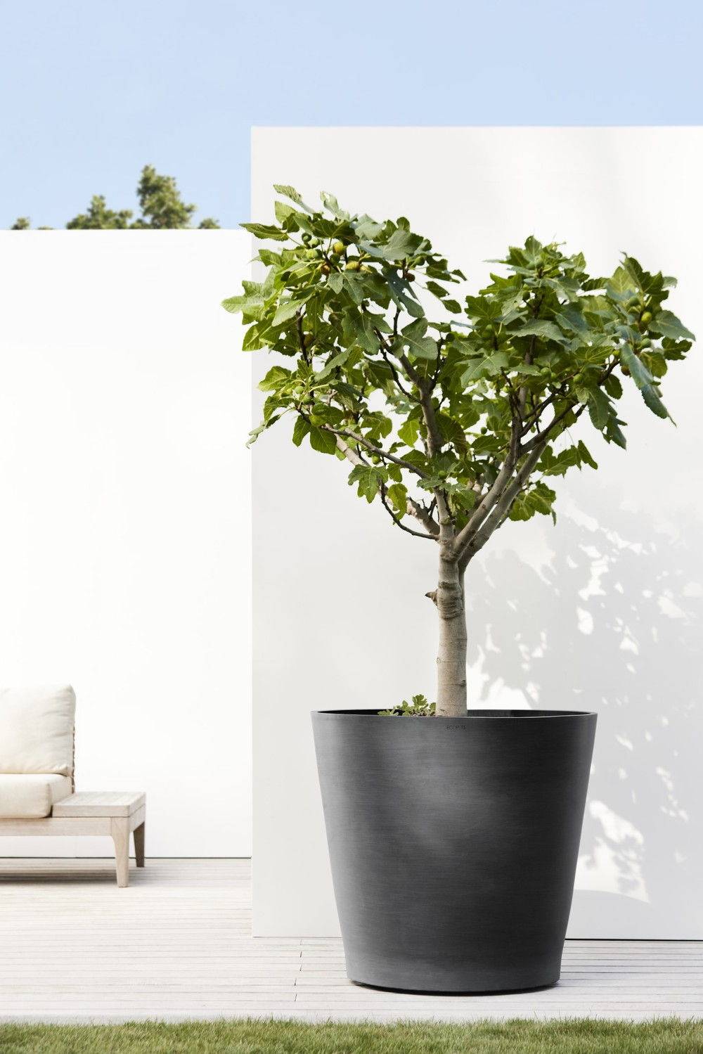 Ecopots - Grand pot sur roues Amsterdam 80 Gris Foncé - Ø 80 x H. 75 cm - 300 L ECOPOTS - Image 4