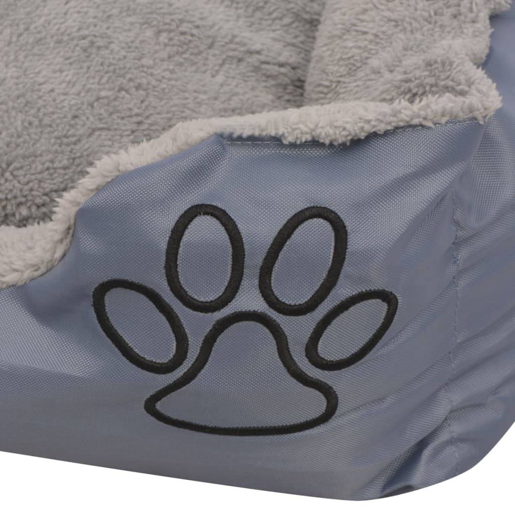 Panier pour chien tissu Oxford gris 110 x 80 x 21 cm - PANGIVO - Image 4