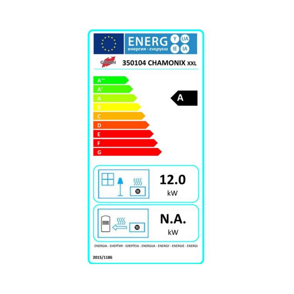 Poêle à bois fonte 12kw peint anthracite 350104000053 Godin - Image 2