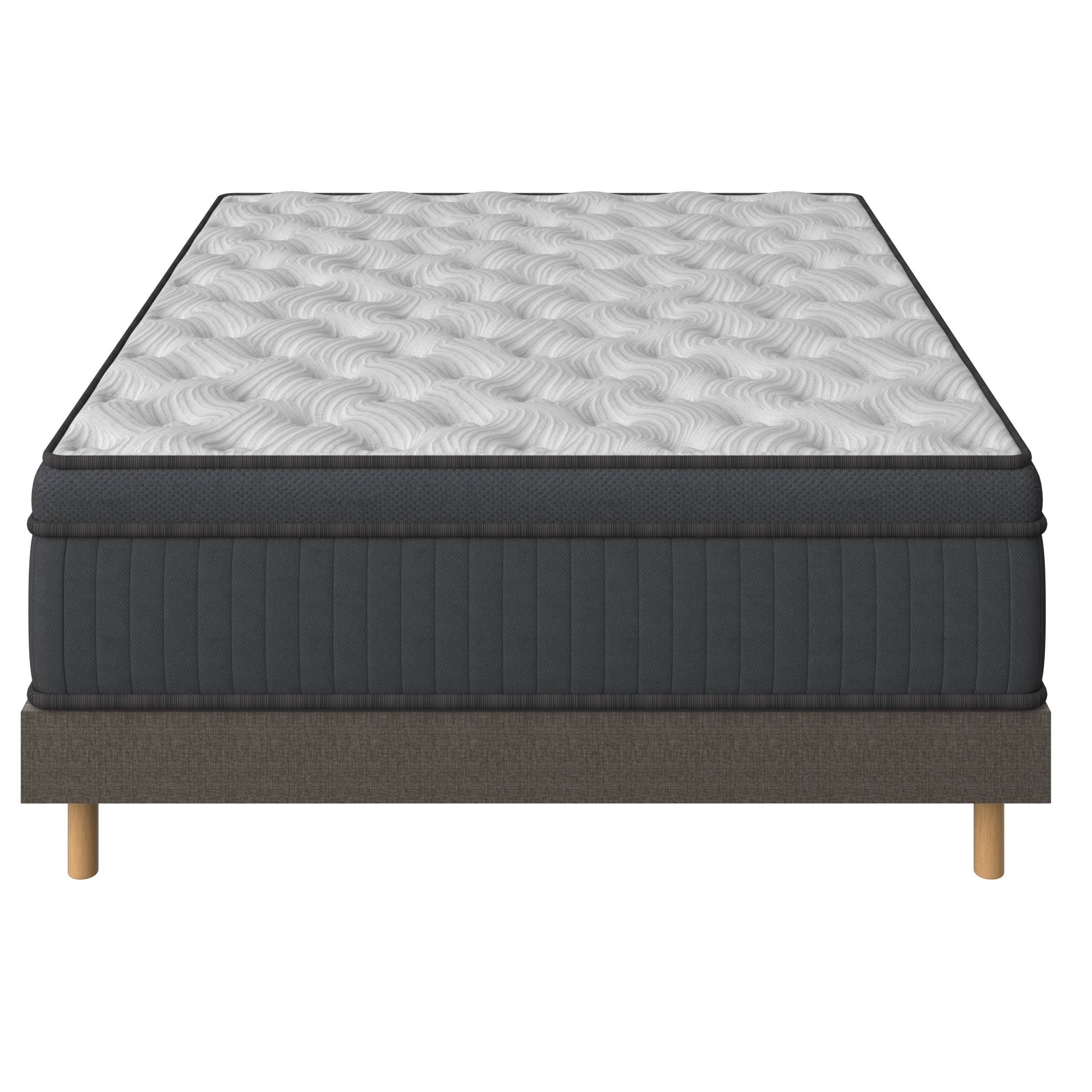 Ensemble matelas + sommier 140x190 cm, Mousse à mémoire de forme,épaisseur du matelas 25cm - Image 2