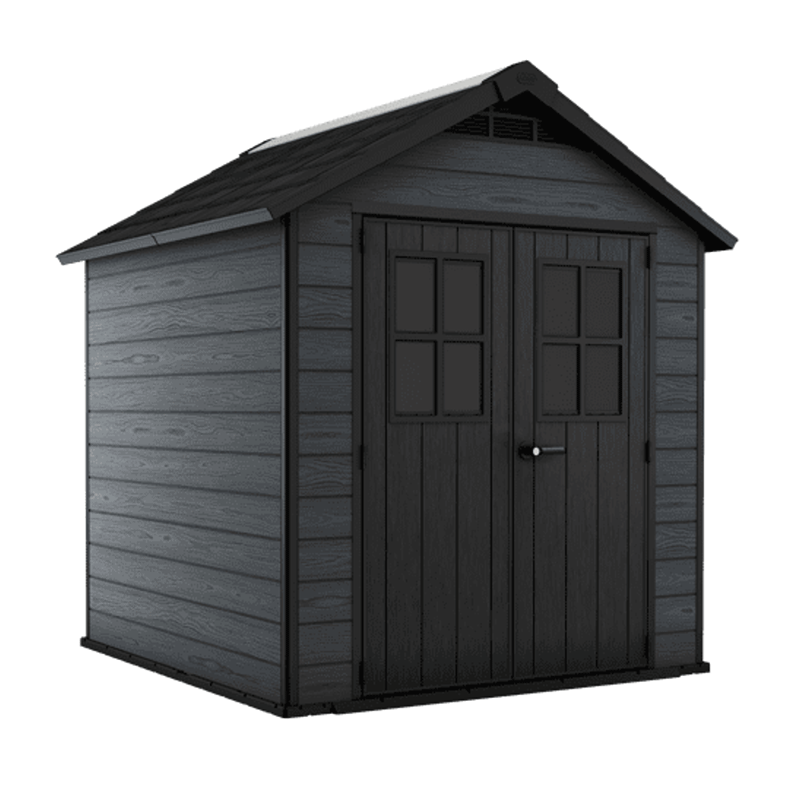 Keter - Abri de jardin résine Keter 5m2 – WOODIUM® 757 - Anthracite - Image 2