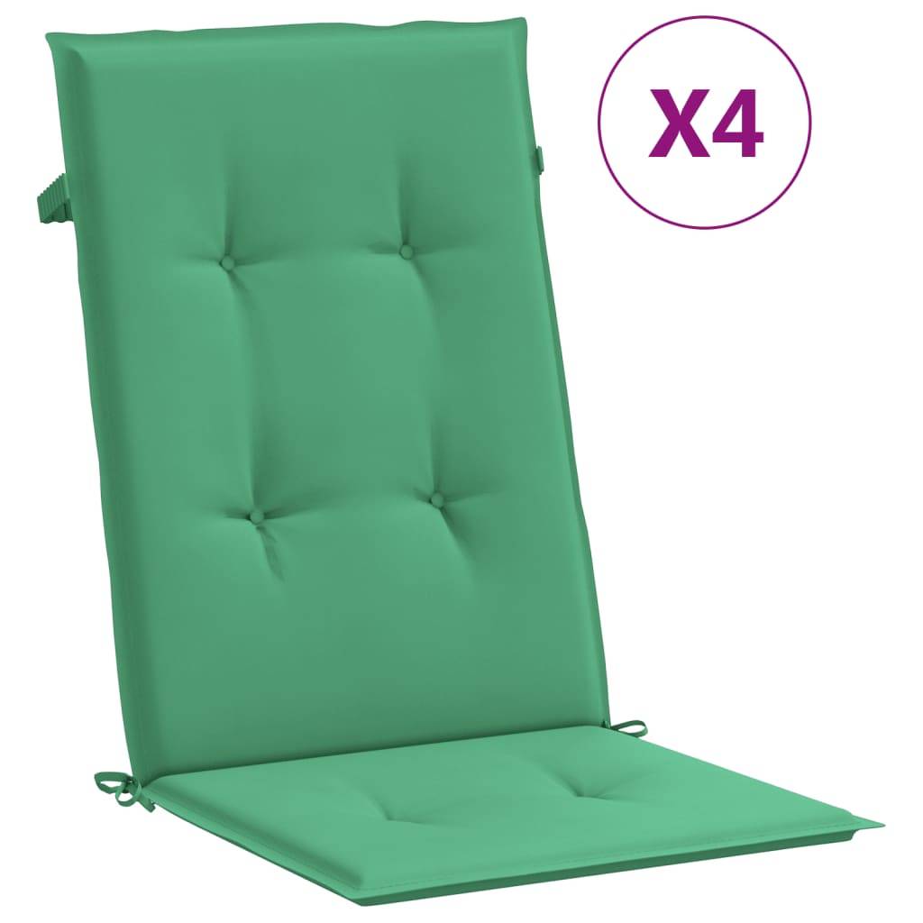 Prolenta Premium - Coussins de chaise de jardin polyester vert 120 x 50 x 3 cm - Prolenta premium p330.4 - Image 1