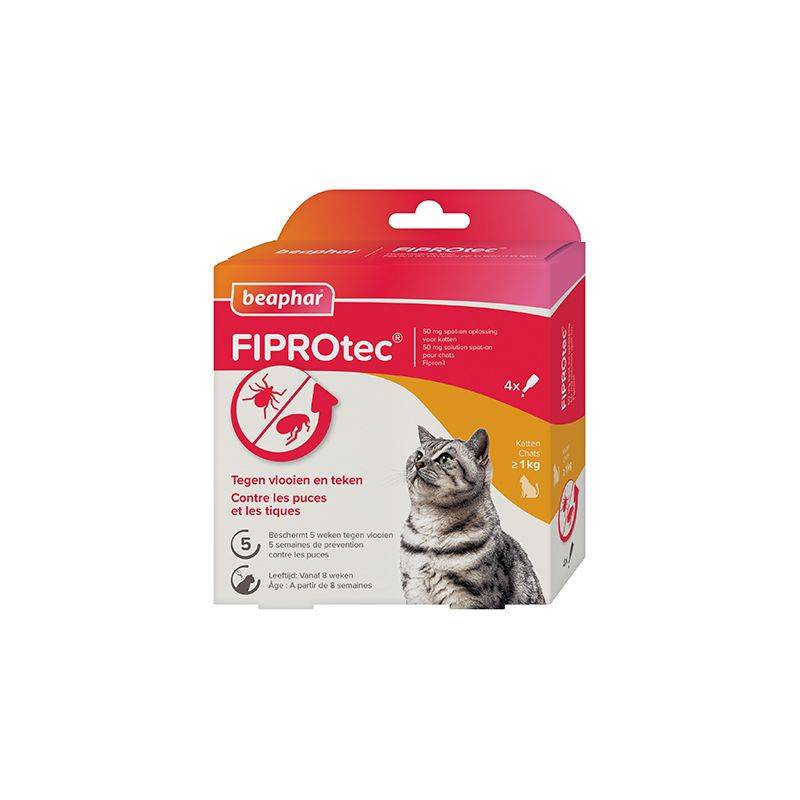 FIPROTEC 50 MG CHAT - BEAPHAR 4 pipettes