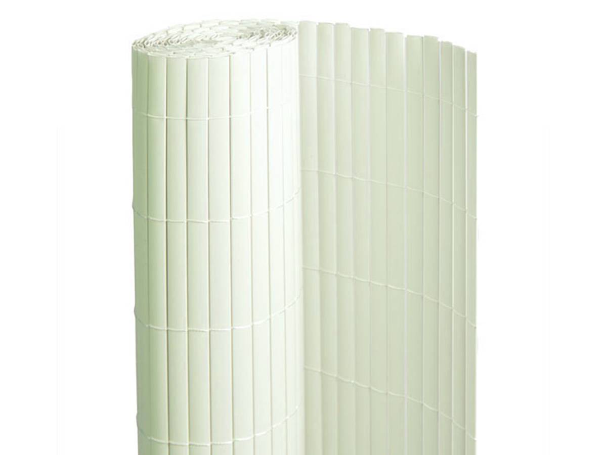 Jardideco - Canisse PVC double face Blanc 18 m - 6 rouleaux de 3 x 1,50 m - Jardideco - Image 1