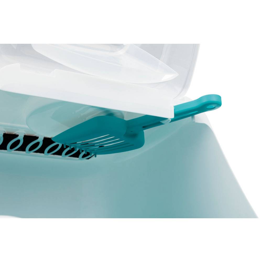 animallparadise - Maison de toilette, Vico Open Top turquoise 40 x 56 x 40 cm pour chat. - Image 5