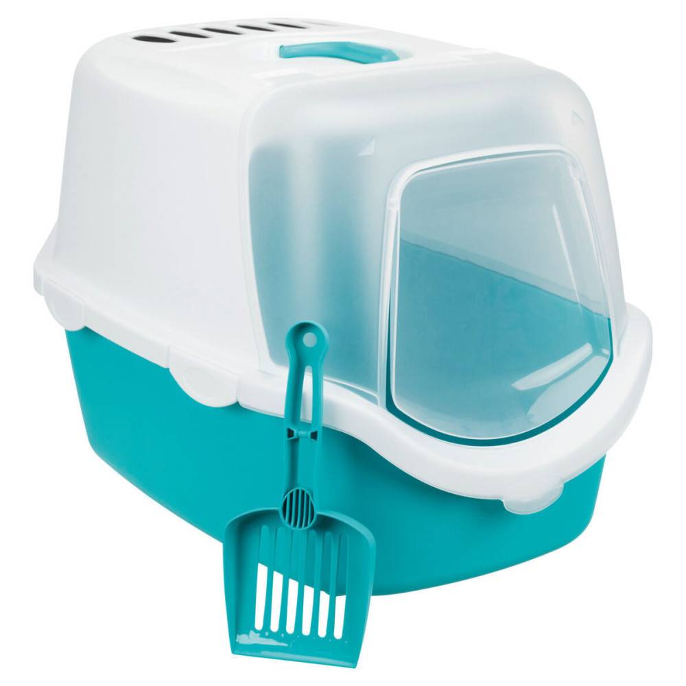 animallparadise - Maison de toilette, Vico Open Top turquoise 40 x 56 x 40 cm pour chat. - Image 3