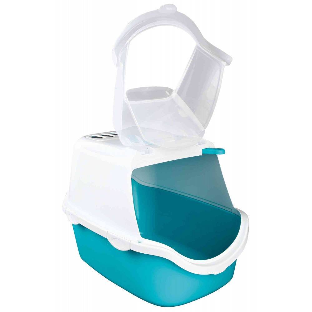 animallparadise - Maison de toilette, Vico Open Top turquoise 40 x 56 x 40 cm pour chat. - Image 2