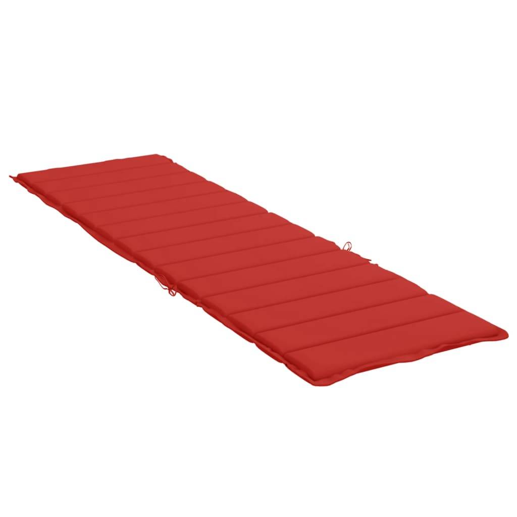PANGIVO - Coussin de chaise longue tissu oxford rouge 200 x 50 x 3 cm - PANGIVO - Image 4