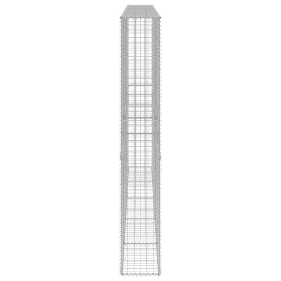 Mur en gabion avec couvercles Acier galvanisé 300 x 30 x 200 cm - PANGIVO - Image 5