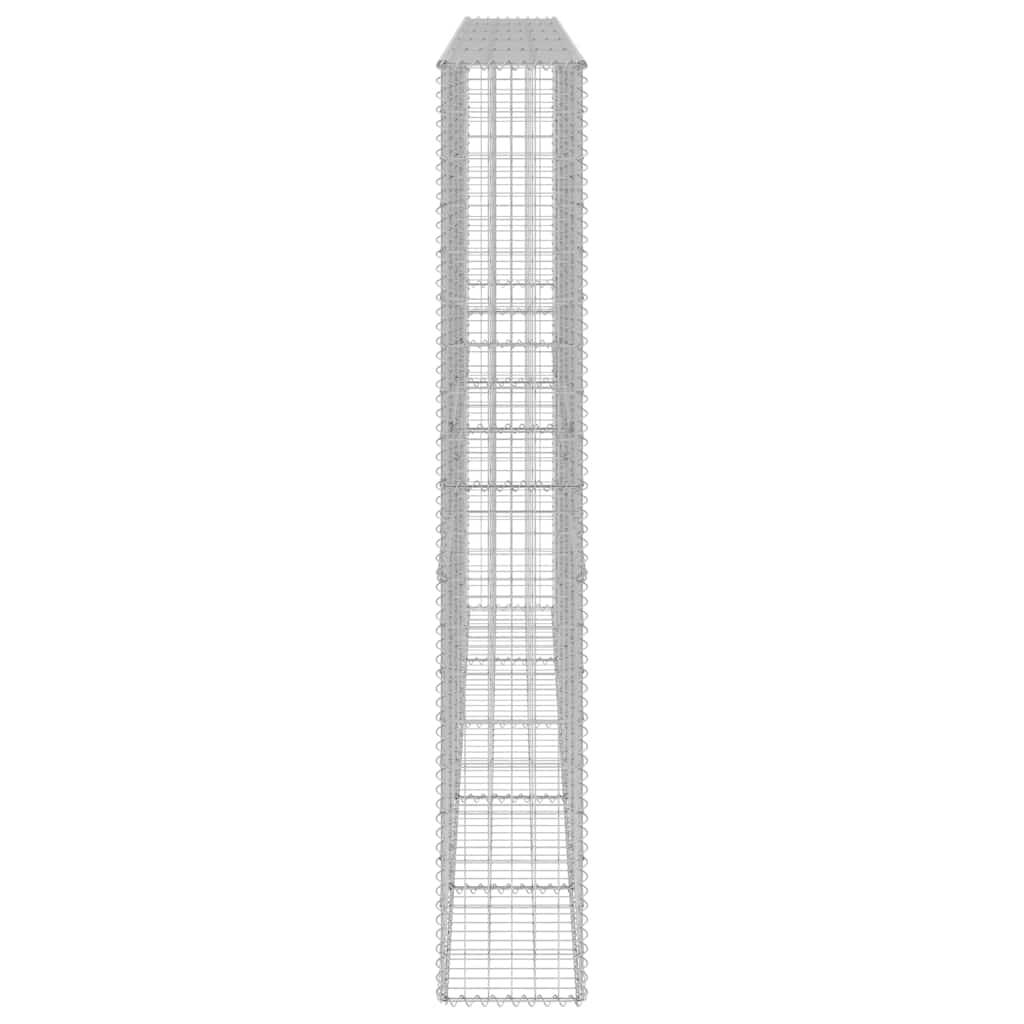 Mur en gabion avec couvercles Acier galvanisé 300 x 30 x 200 cm - PANGIVO - Image 5