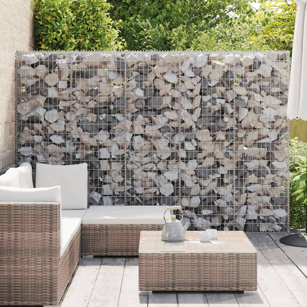 Mur en gabion avec couvercles Acier galvanisé 300 x 30 x 200 cm - PANGIVO - Image 3