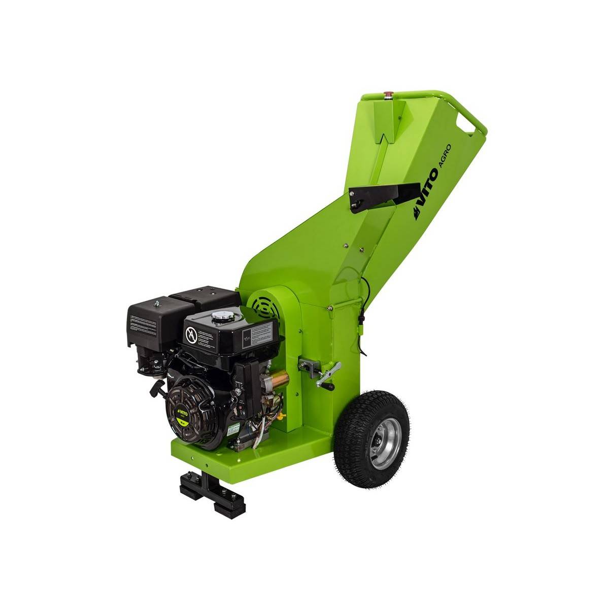 Broyeur de végétaux Thermique 15CV - 3 Lames de coupe - Branches Ø100mm Max Démarrage électrique Moteur 4T Poignées VITO - Image 9