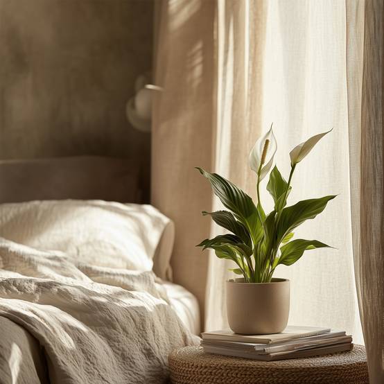 Plant In A Box - Fleur de lune - Set de 4 - Spathiphyllum 'Torelli' - Hauteur 30-45cm - ⌀12cm - Image 3