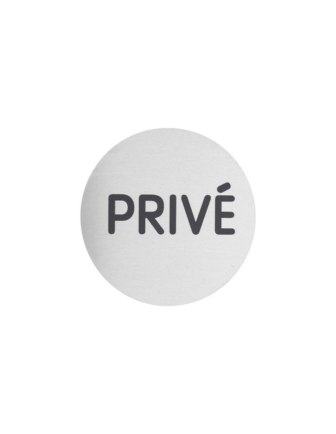 Disque de signalisation Privé, aluminium adhésif, Ø80mm - THIRARD - Image 1