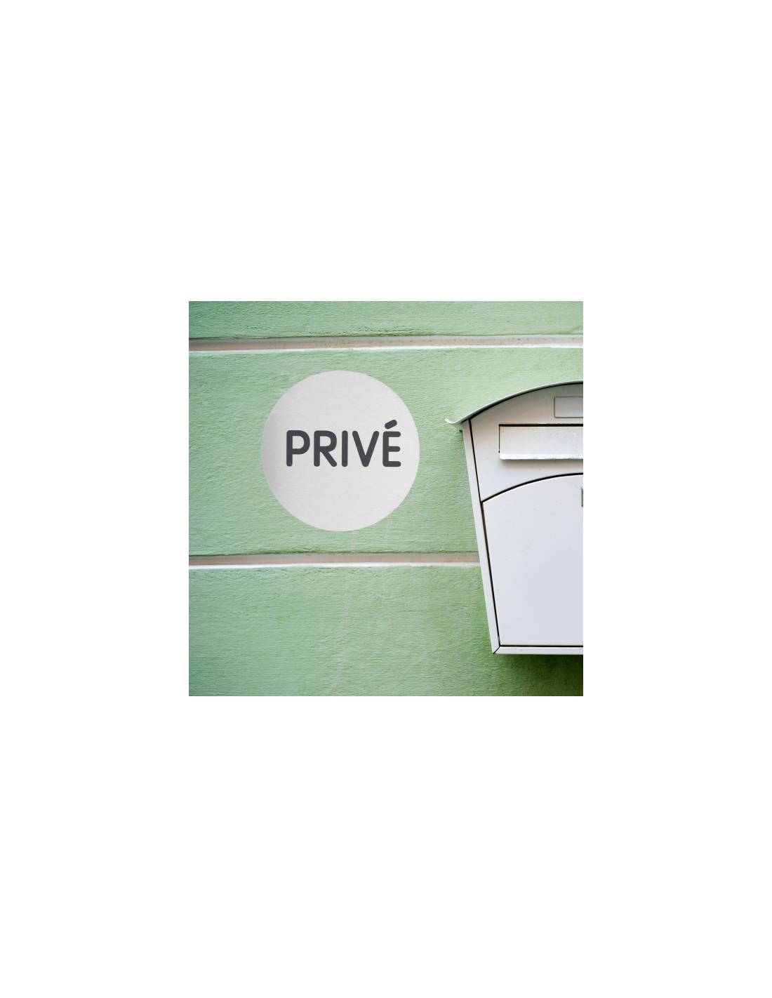 Disque de signalisation Privé, aluminium adhésif, Ø80mm - THIRARD - Image 6