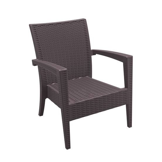 Fauteuil intérieur, extérieur chocolat IPANEMA garbar - Image 1