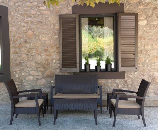 Fauteuil intérieur, extérieur chocolat IPANEMA garbar - Image 5