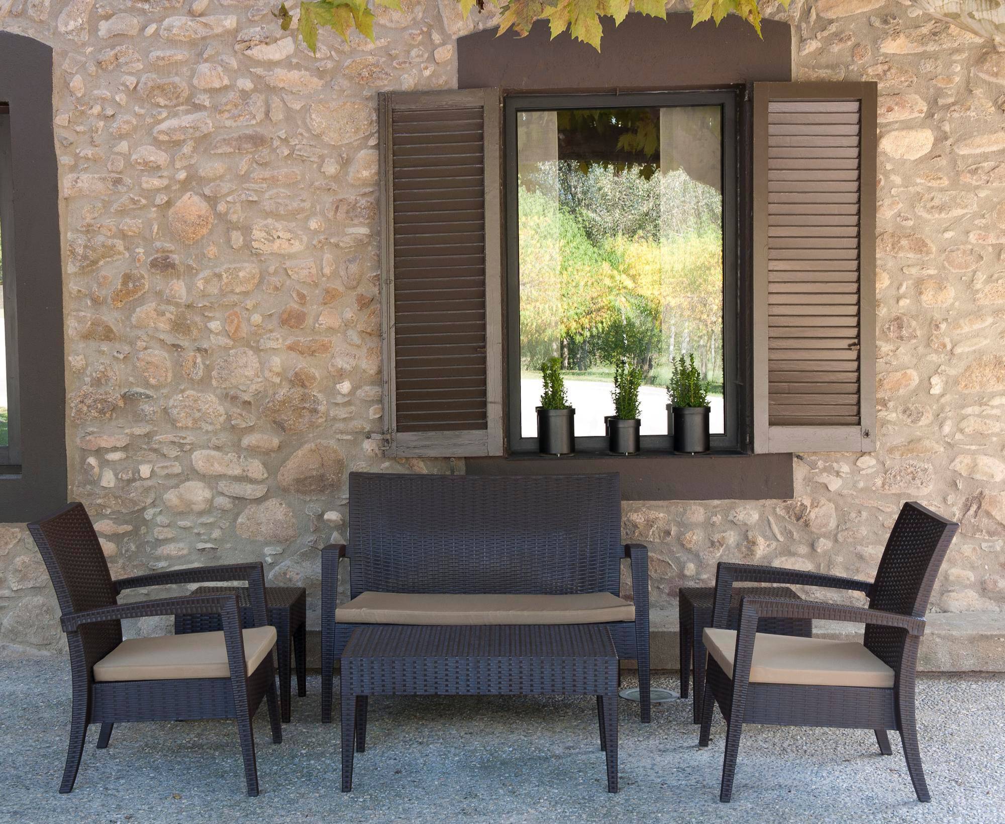 Fauteuil intérieur, extérieur chocolat IPANEMA garbar - Image 5