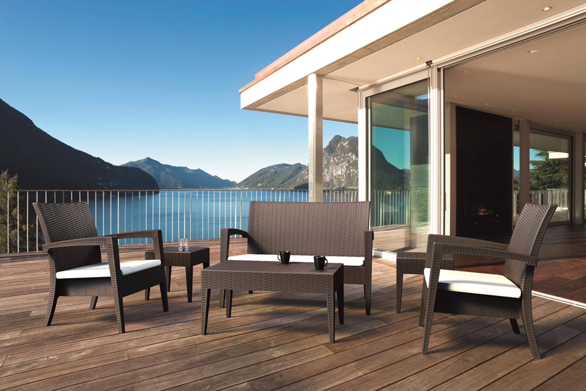 Fauteuil intérieur, extérieur chocolat IPANEMA garbar - Image 3