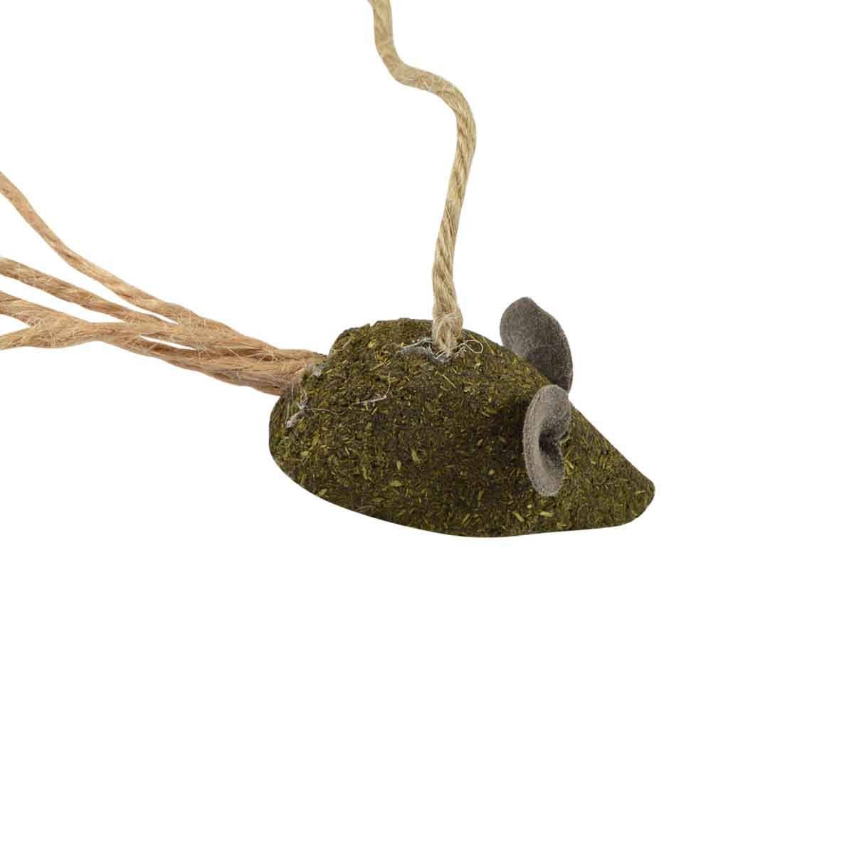 Love Story - Canne à Pêche pour Chat "Souris" 25cm Naturel - Image 2