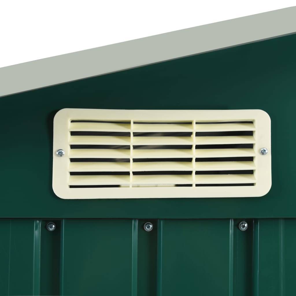 Maison Chic - Abri de jardin 2.67m² - Cabane de jardin - Abri de stockage avec étagère Vert 205x130x183 cm Fer MAISON CHIC - Image 6