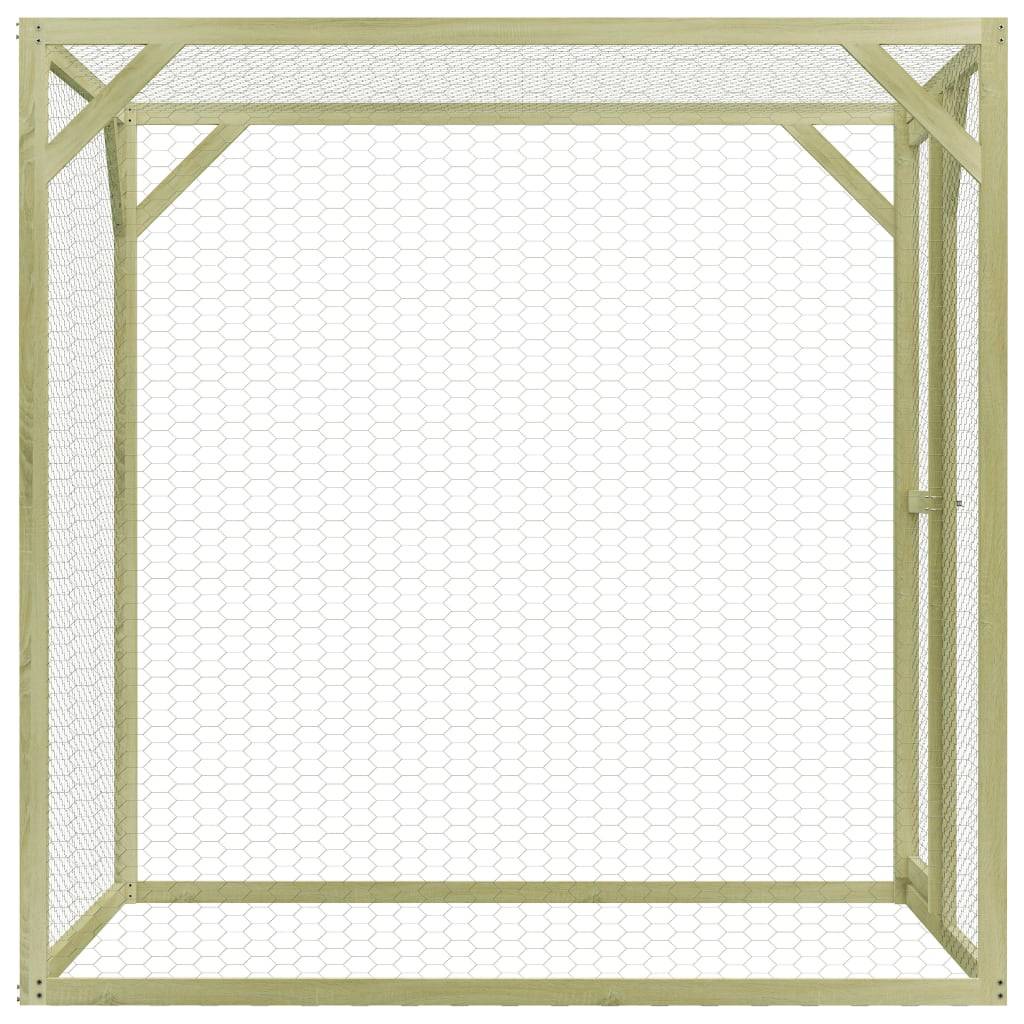 Helloshop26 - Poulailler 1,5 x 1,5 x 1,5 m pinède imprégnée - Image 3