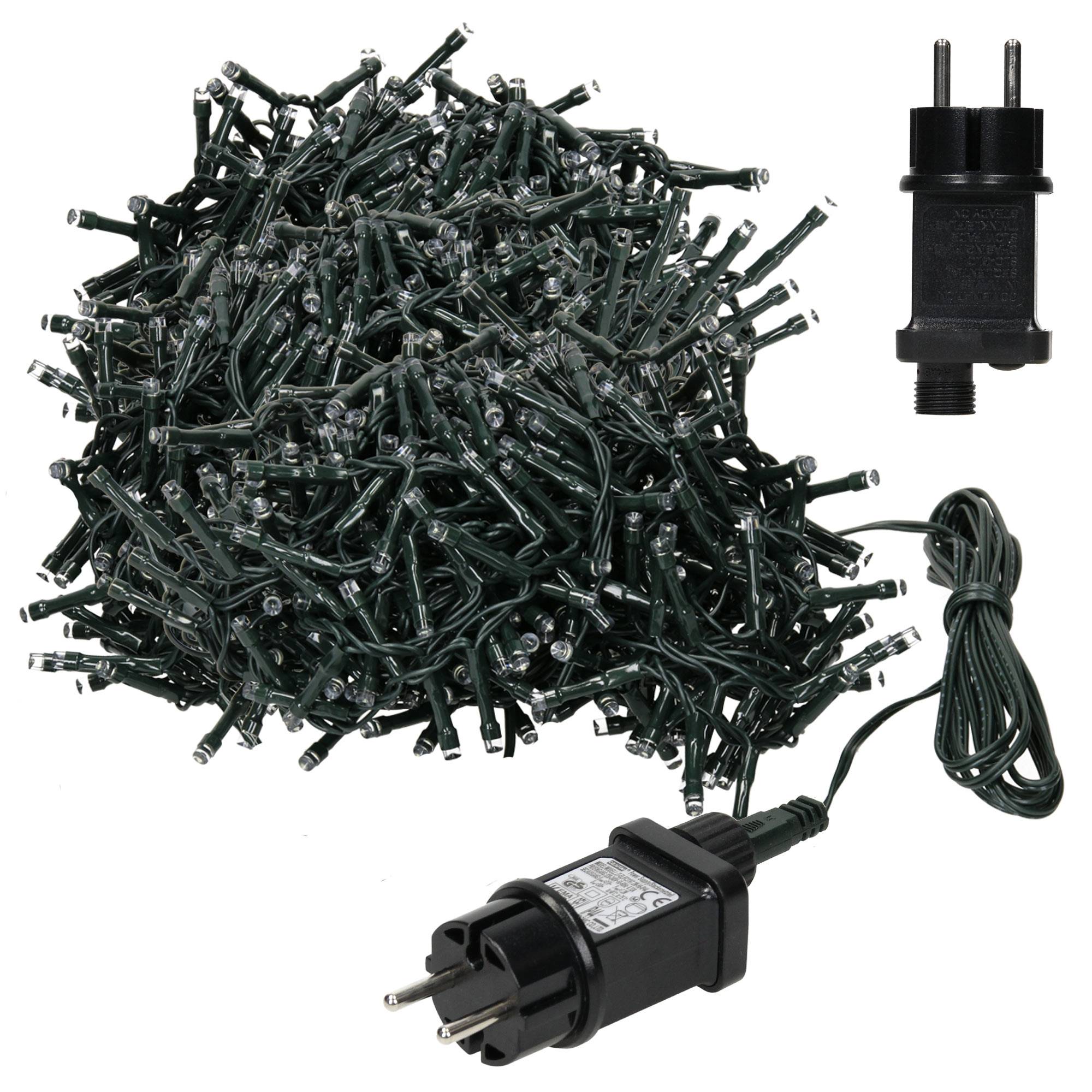 Ecd-Germany - Guirlande lumineuse 560LED 11m décoration d'arbre Noël intérieur/extérieur IP44 - Image 3