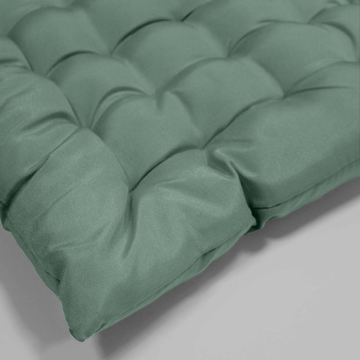 Paris Prix - Galette de Chaise Matelassée "Essentiel" 40x40cm Vert Cèdre - Image 4