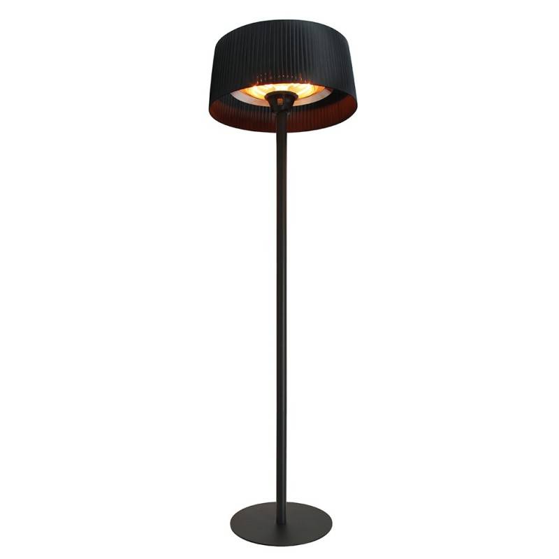 Favex - Parasol chauffant électrique Sirmione Noir - FAVEX - Extérieur - 3 Puissances de Chauffe - 74 x 74 x 224 cm, Noir - Image 1