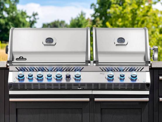 Napoleon - Barbecue gaz encastrable Prestige Pro 825 inox 4 brûleurs + Brosses brûleur - Napoléon - Image 2