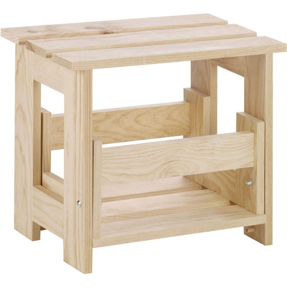 Marche pied pliable en pin massif - Image 4