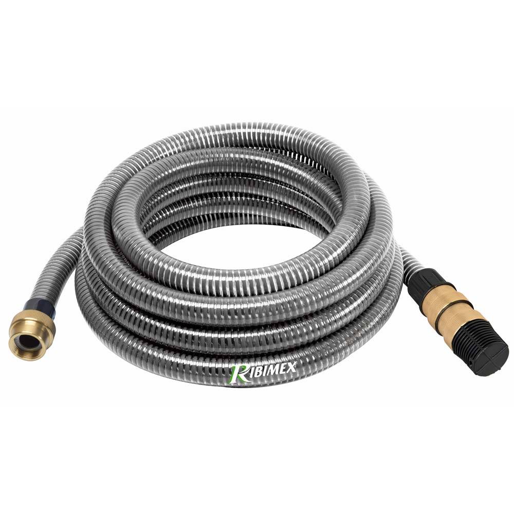 Ribimex - Kit tuyau aspiration 7m raccords laiton diamètre 25 - Image 1