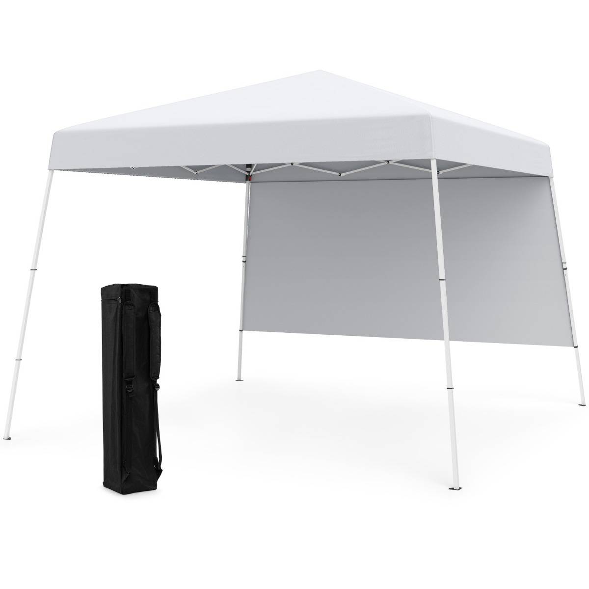 Tonnelle de Jardin 3x3M Tente Réception Pliant avec Sac à Dos Portable Protection Solaire Blanc - Image 1