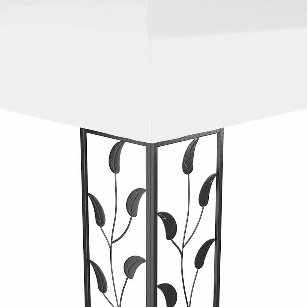 Vidaxl - Tonnelle avec double toit 3x4 m Blanc 12 m² vidaXL 48030 - Image 4