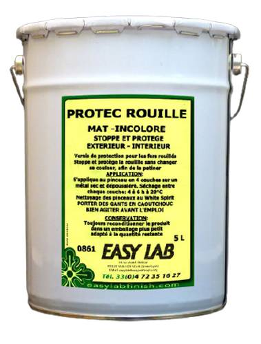 Protec rouille verni 0861 pot 5L - EASY LAB - 0861-5