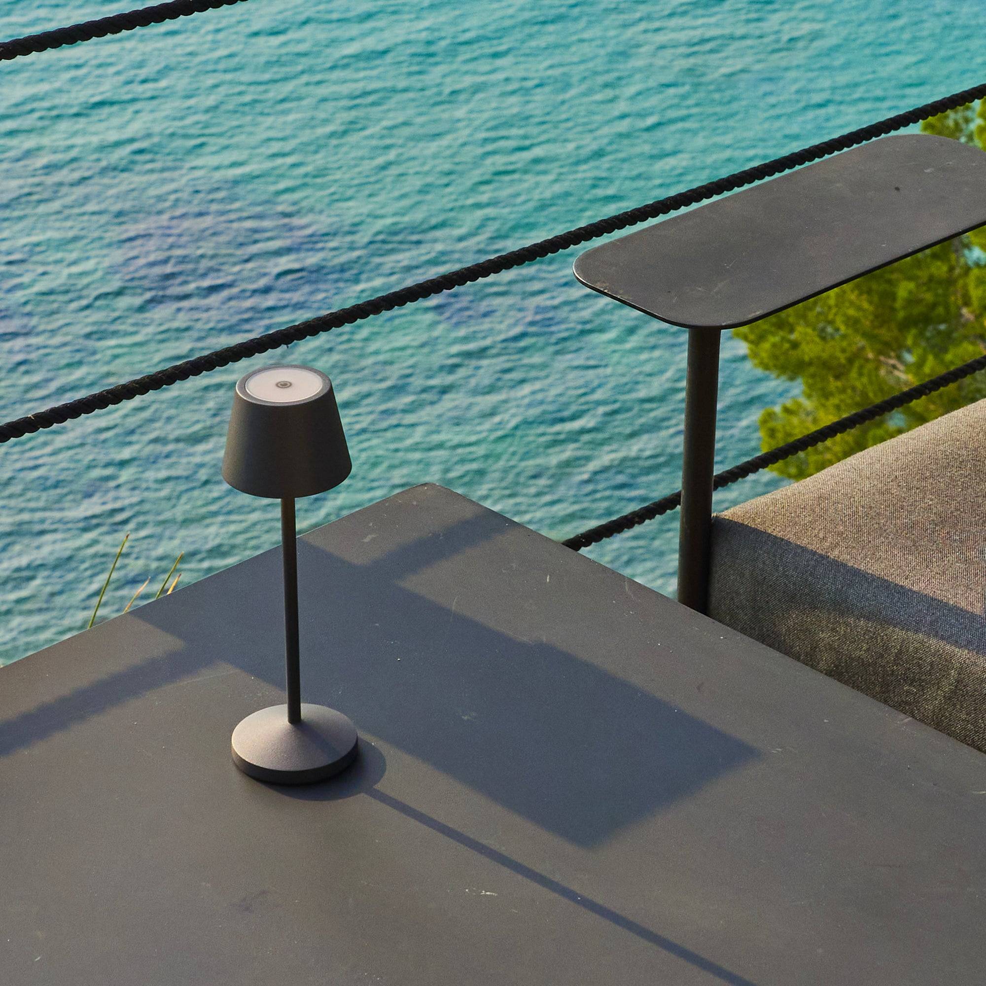 Lumisky - Lampe de table sans fil EMILY Gris H25cm - Image 4