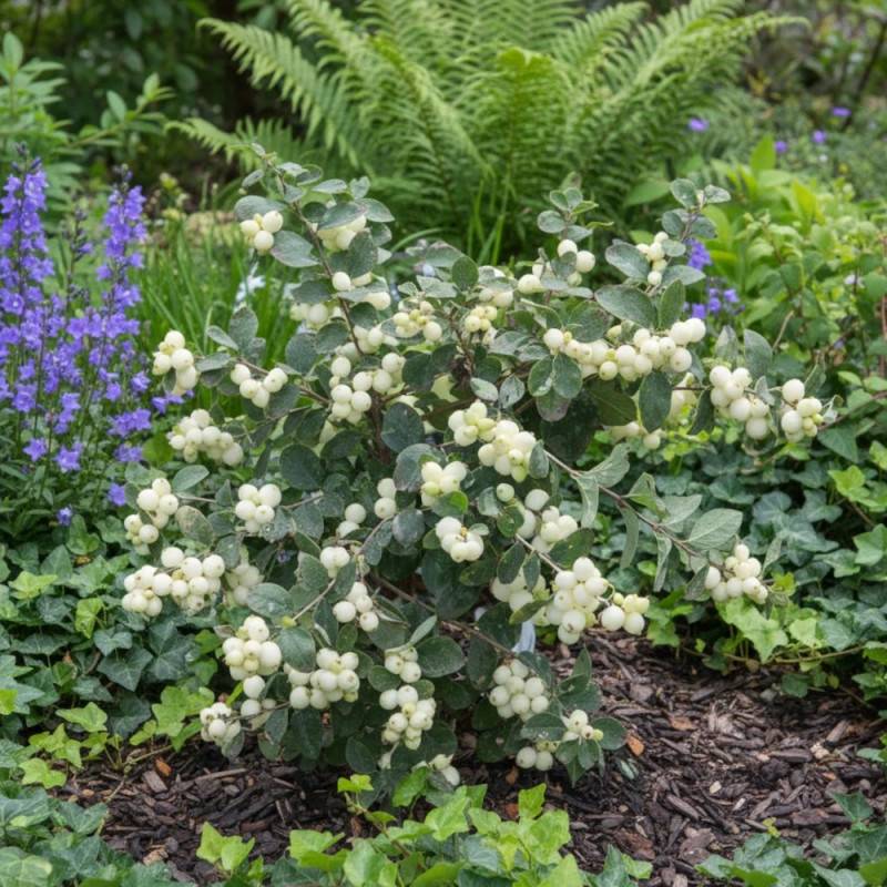 Symphorine Magical® Galaxy 'Kolmgala', Symphoricarpos à fleurs Blanche - feuillage Caduc - Pot de 3L - 20/40 cm- hauteur à maturité De 2,50 m à 3,00 - Image 4