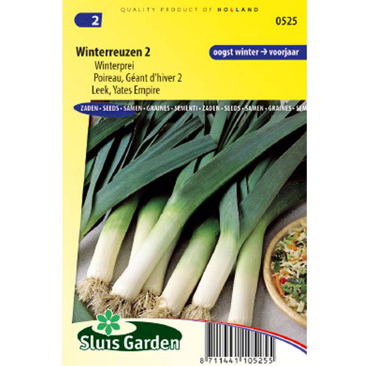 Poireau Géant d'hiver - Allium porrum le sachet de 1000 graines environ (4g)