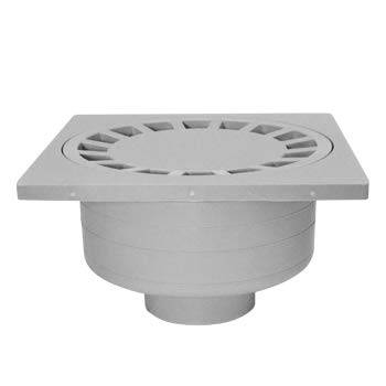 Jardibric - Jardibric – Siphon de Cour 200x200 mm Gris – Regard Évacuation Eau Extérieure Polypropylène - Image 1