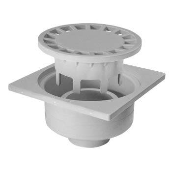 Jardibric - Jardibric – Siphon de Cour 200x200 mm Gris – Regard Évacuation Eau Extérieure Polypropylène - Image 2