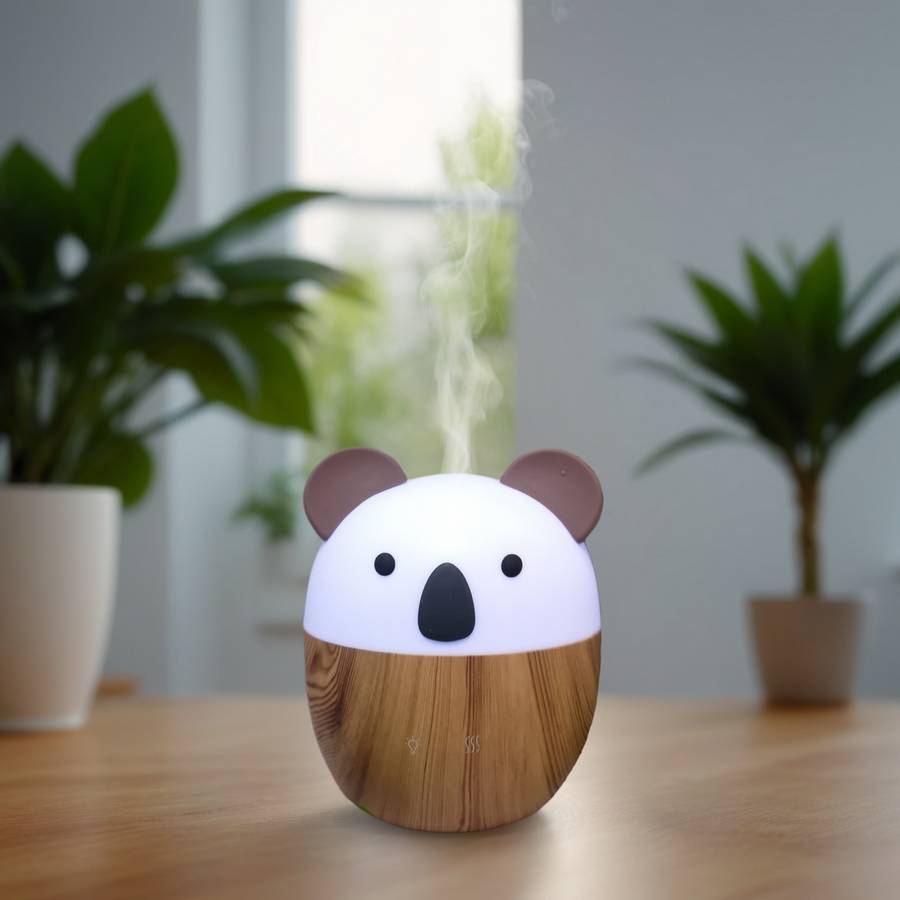Diffuseur Huile Essentielle Woofie-Diffuseur pour Parfum Maison–Alimentation USB, Éclairage Led d'Ambiance, Silencieux et Compact - Image 1