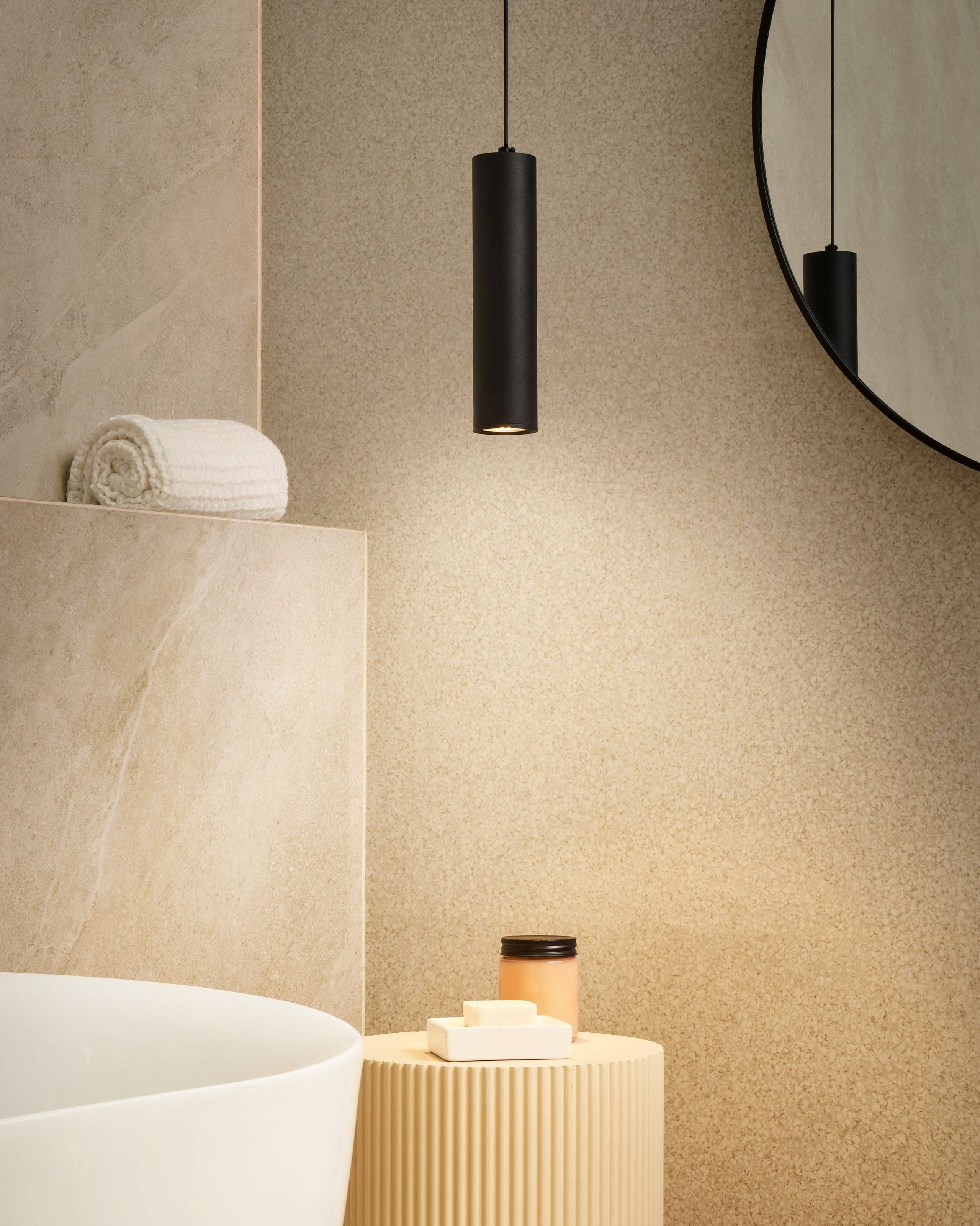 Beliani - Lampe suspension Aluminium Noir DEVESA - Beliani - Image 1